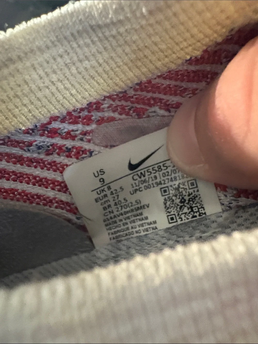 Nike Men’s activewear - Air VaporMax 3.0 Flyknit 'USA' SZ: 9 US